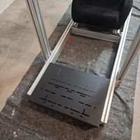 Cockpit simulatore in profilati di alluminio