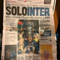 Giornali con champions inter