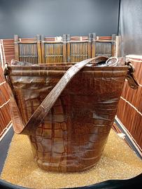 Borsa secchiello rettile