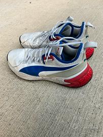 Scarpe Puma Basket Uomo Blu Rosso Bianco