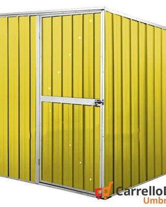 Box da giardino lamiera 175x185cm giallo