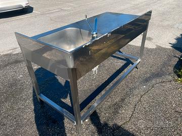 Lavello con miscelatore professionale acciao inox