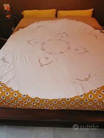 TOVAGLIA ROTONDA VINTAGE Beige + 8 Tovaglioli