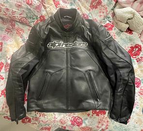 Tuta Giacca Pantaloni Moto in Pelle Alpinestars 52