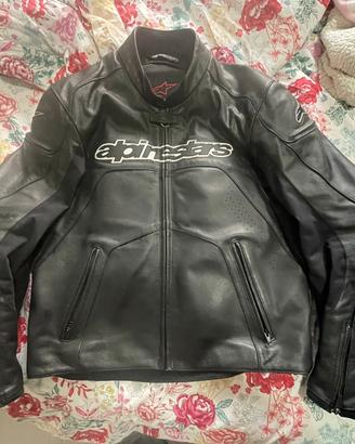 Tuta Giacca Pantaloni Moto in Pelle Alpinestars 52