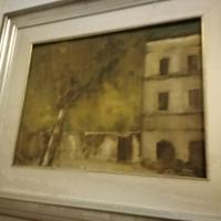 Dipinto via di trastevere Roma