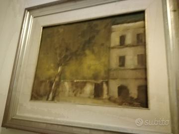 Dipinto via di trastevere Roma