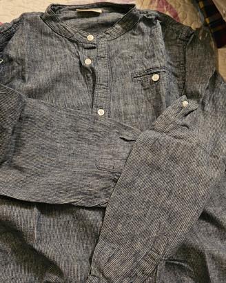 camicia per bambino lino e cotone