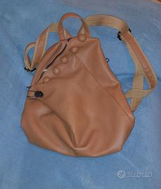 Zainetto similpelle morbida giallo ocra