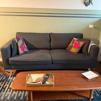 Divano 3 posti grigio scuro