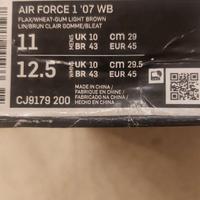 Nike Air Force1 Nuove mai indossate n° 45