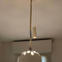 Lampadario Anni '70 con Saliscendi - Stile Vintage