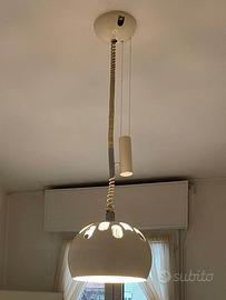 Lampadario Anni '70 con Saliscendi - Stile Vintage