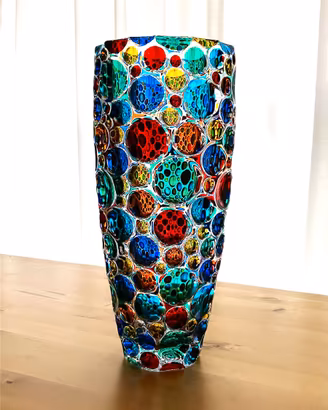 Vaso Zecchin Bolle vetro Murano usato-come nuovo