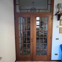 Porta in legno di rovere con vetro