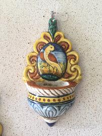 Acquasantiera decorata, vari modelli