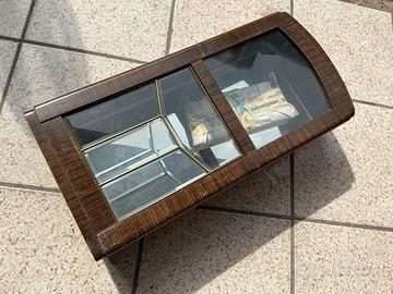 Mobiletto vetrina da parete con specchio interno