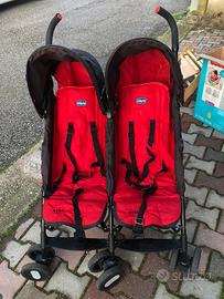Passeggino gemellare pieghevole chicco