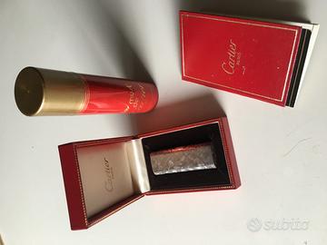 Accendino cartier in argento massiccio vintage