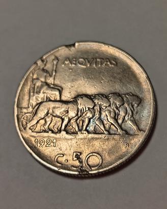centesimi 50 ANNO 1921