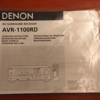Denon avr-1100RD manuale 