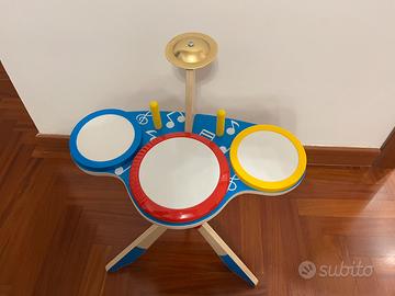 Gioco Hape set batteria e piatti impara a suonare