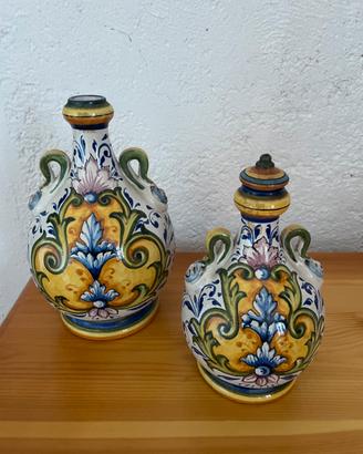 Coppia vasi ceramiche artistiche Toscane