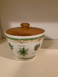 Biscottiera con tappo a chiusura ermetica