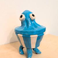 Portaoggetti in ceramica con coperchio 