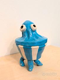 Portaoggetti in ceramica con coperchio 