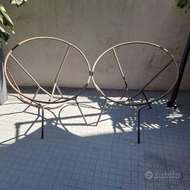 Sedia/ Poltrona vintage in  ferro battuto