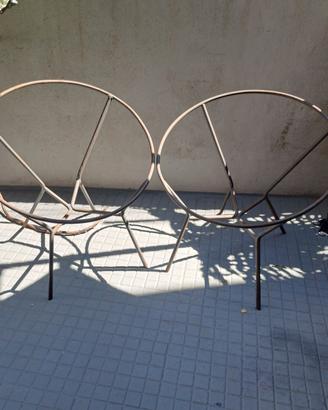 Sedia/ Poltrona vintage in  ferro battuto