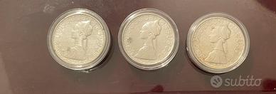 🪙lotto di 3 500 Lire d'argento,caravelle