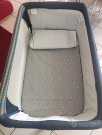 culla Chicco Next2Me jeans denim