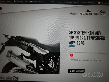 KTM 1290 SADVS - Telaio SHAD portavaligie laterali