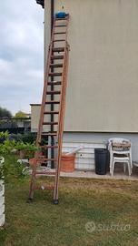 Scala in legno allungabile 