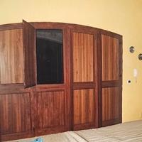 Porta in alluminio effetto legno