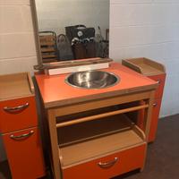 Mobile bagno con cassettiere e specchio luce