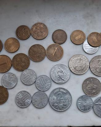 1  2  5 10 SCHILLING GROSCHEN REPUBLIK AUSTRIA