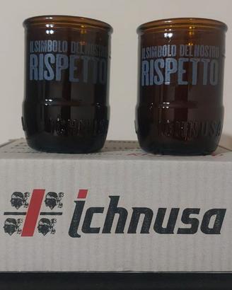 Coppia di bicchieri da collezione Ichnusa