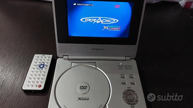 DVD portatile vintage IRRADIO, completo di te