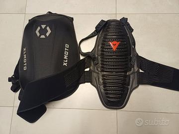 Protezione schiena Dainese e zaino moto