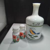 Bottiglie vetro bisnco latte egizia