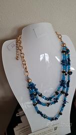 collana colore gold e azzurro 