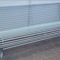 Panchina ferro tubolare zincata a caldo