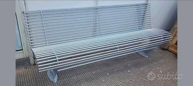 Panchina ferro tubolare zincata a caldo