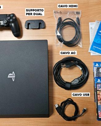 Playstation 4 Pro - SSD 2TB, Dualshock, 2 Giochi