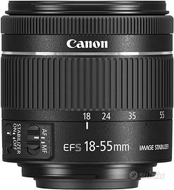 Canon EF-S 18-55mm f/4-5.6 IS STM Obiettivo, Nero