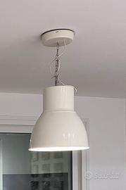 Lampada a soapensione metallo bianca