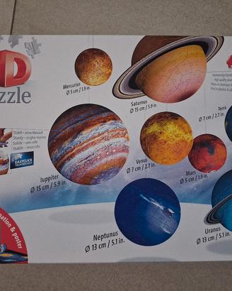 Puzzle 3D sistema solare